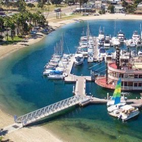 a boat sitting on top of a building