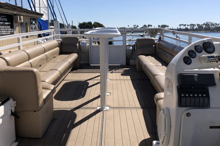 a boat parked at a dock