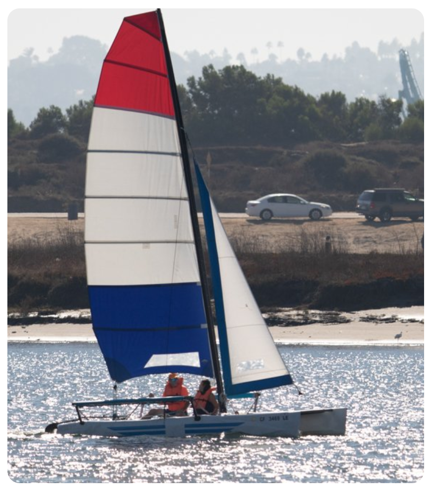 a small boat in a body of water